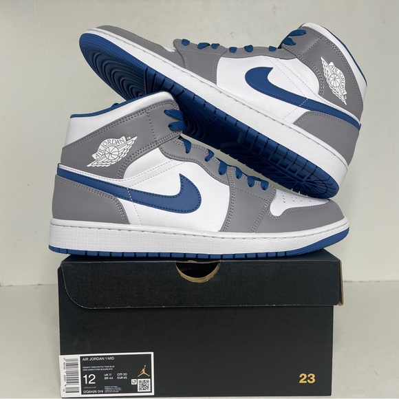 Jordan Other - Nike Air Jordan 1 Retro Mid “True Blue/Stealth” 2023
